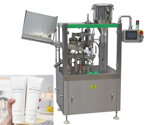 Crema cosmetica di riempimento della lozione della macchina di sigillamento della metropolitana di plastica molle automatica
