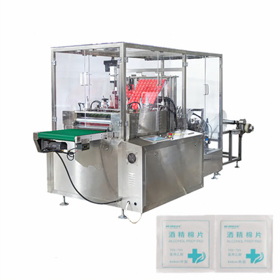 La preparazione automatica medica ad alta velocità del tampone di cotone dell'alcool riempie l'imballaggio facendo la macchina