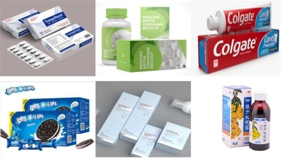 Macchina d'inscatolamento eliminabile automatica della maschera di protezione, macchina imballatrice medica della scatola di carta per il biscotto/il dentifricio in pasta/cosmetico