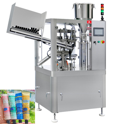 Attrezzatura cosmetica automatica di sigillatura di riempimento 35pcs/Min della macchina della metropolitana molle di plastica crema