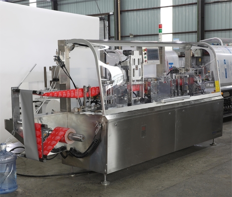 Borse automatiche bagnate/minuto del cuscinetto 120 della preparazione dell'alcool della macchina imballatrice delle strofinate della singola bustina