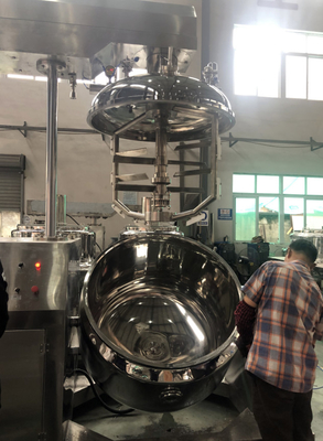 304/316L serbatoio di miscelazione vuoto liquido emulsionante serbatoio omogeneizzatore con riscaldamento elettrico lozione per il corpo macchina di produzione di crema per il viso