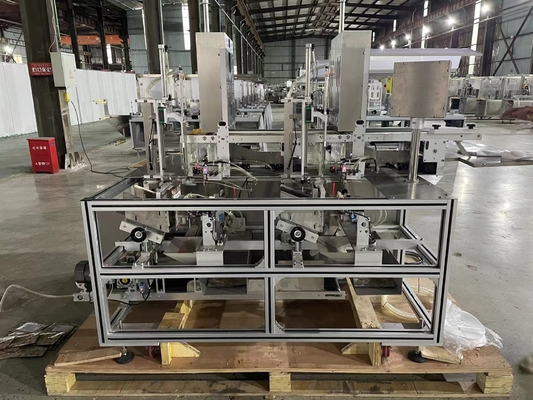 Maschera facciale 1.2KW che taglia non tessuto automatico piegante della macchina imballatrice 0.6MPA