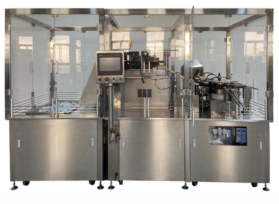 Seringa automatica a gel liquido riempita di cappuccio per riempimento, etichettatura, iniezione, riempimento
