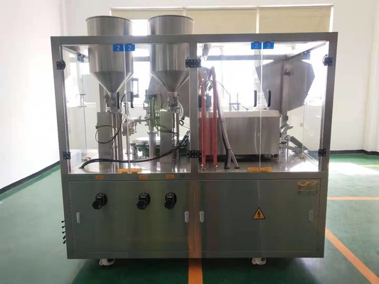 Macchina automatica di riempimento e sigillamento di tubi di plastica morbida per tubi di crema cosmetica in alluminio