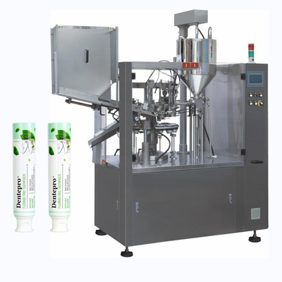 Macchina di riempimento e sigillamento di tubi di crema dentifricio cosmetica completamente automatica e sigillante di tubi di plastica
