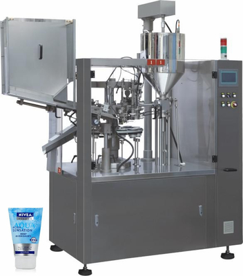 Cosmetici pasta crema colla di plastica di alluminio morbido coda di piccolo tubo a pistone ad alta velocità di riempimento e sigillamento di imballaggio macchina