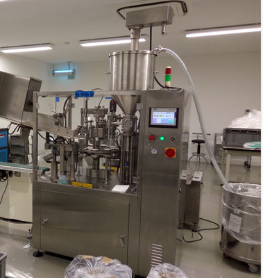 Macchina automatica di riempimento di tubi di plastica per dentifricio con unguento crema