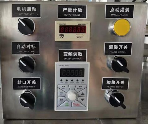 Macchina di imballaggio a tenuta per riempimento di tubi molli semiautomatica