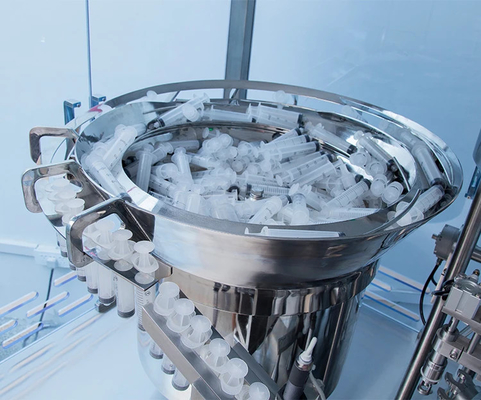 Seringa di plastica di alta precisione macchina di riempimento pre-riempita attrezzature automatizzate efficienti