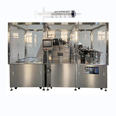 Macchina automatica di riempimento di siringhe preriempite rotative in gel di plastica