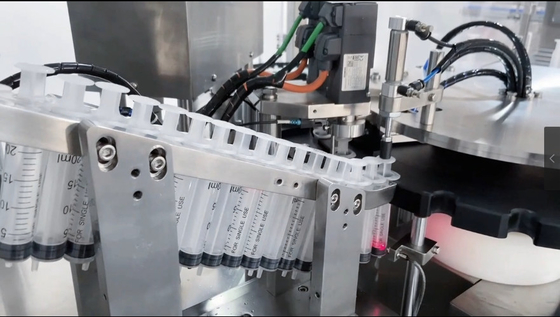 Linea di progettazione di siringhe preriempite ad alta capacità per il tappo della bottiglia e per il tappo della macchina di riempimento automatica di alta qualità