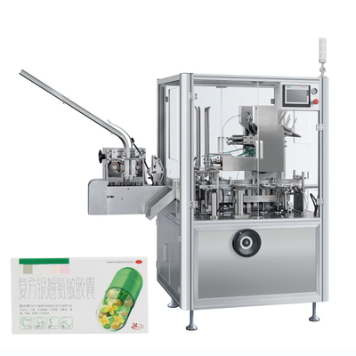 Macchina per cartonaggio automatico verticale per compresse farmaceutiche Softgel Blister Capsule