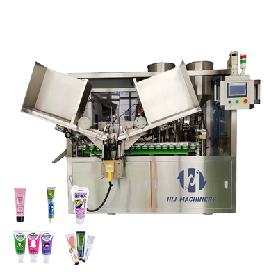 Crema cosmetica dentifricio di plastica tubo di riempimento imballaggio macchina di riempimento e sigillamento
