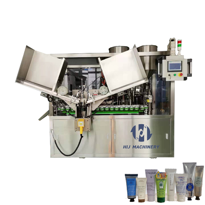 Crema cosmetica dentifricio di plastica tubo di riempimento imballaggio macchina di riempimento e sigillamento