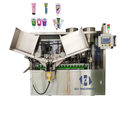 Macchina automatica di riempimento e sigillamento di tubi di plastica morbida per tubi di crema cosmetica in alluminio