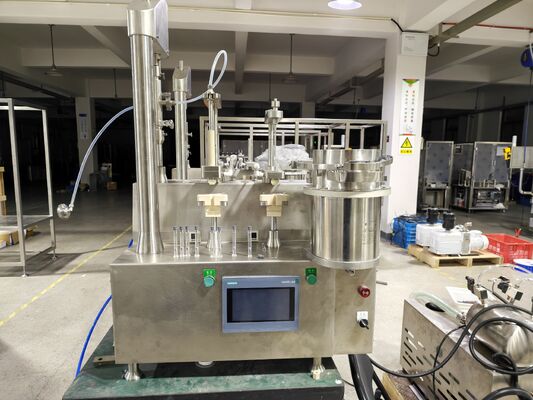 Macchina semiautomatica di riempimento di siringhe di crema con pasta pneumatica a alta viscosità con gel di spessore di 2 ml