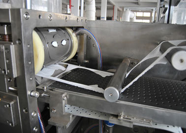 Maschera facciale automatica della prova della polvere che fa la macchina imballatrice di sigillamento del lato della macchina tre