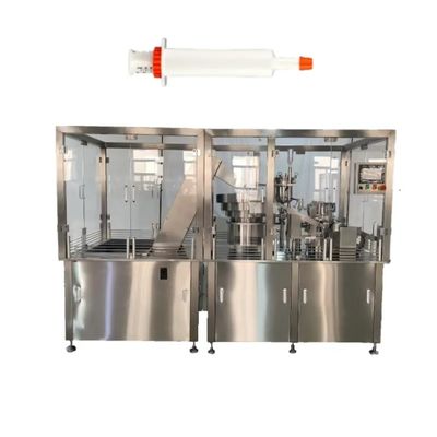Macchina automatica di riempimento e copertura di gel per siringhe di plastica